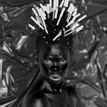 Zanele Muholi (South African, born 1972), Nolwazi II Nuoro, Italy (detail) 2015, Archival pigment print 15.75