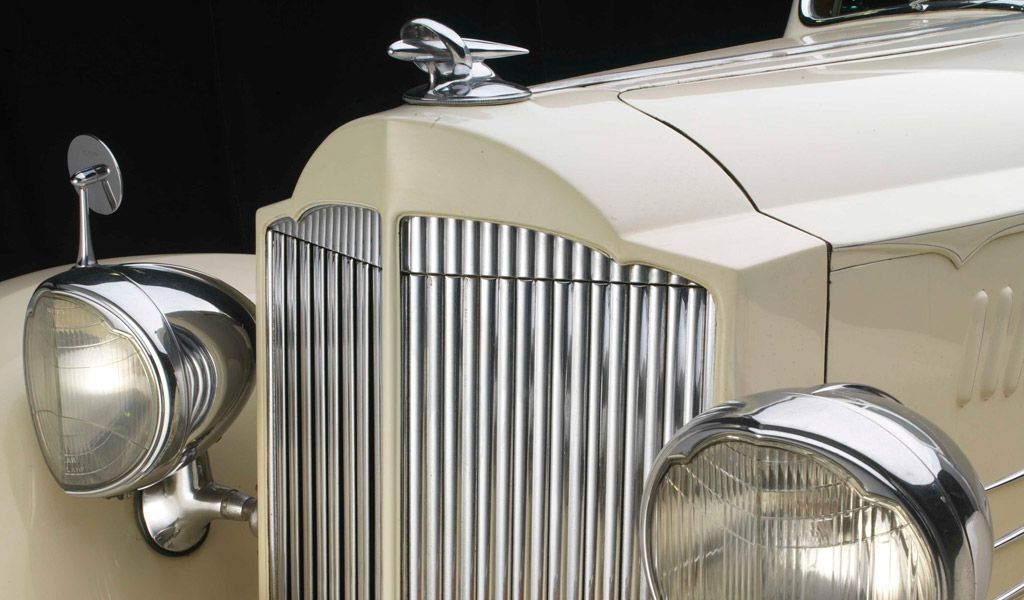 1934 Packard Twelve Model 1106 Coupe (grille detail), Collection of Bob and Sandra Bahre, Oxford, ME
Image © Peter Harholdt