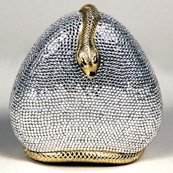 Snake Box Handbag, 1986, Swarovski crystals, semiprecious stones, gold-plated metal, Gift of Rosalie K. and Sydney Shaftman, 2008.013
