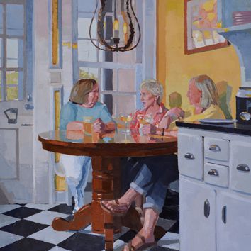 Krista Townsend, The Kitchen of My Childhood, 2019, Oil on canvas, Charlottesville, VA 