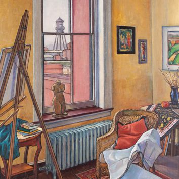 Theresa Pollak (1899–2002), Art Studio (detail), 1931, Oil on canvas, 40¼ x 27 in., The Johnson Collection, Spartanburg, South Carolina