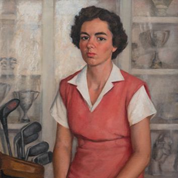Sarah Mabel Pugh (1891–1986), The Champion (detail), Undated, Oil on canvas, 32⅛ x 26⅛ in., The Johnson Collection, Spartanburg, South Carolina