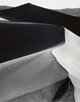 Ansel Adams (American, 1902-1984), Sand Dunes, Sunrise, Death Valley National Monument, California, 1948, printed 1974, Gelatin silver print, Courtesy of Virginia Museum of Fine Arts, Richmond. Gift of Andrea Gray Stillman. Photograph by Ansel Adams, © The Ansel Adams Publishing Rights Trust