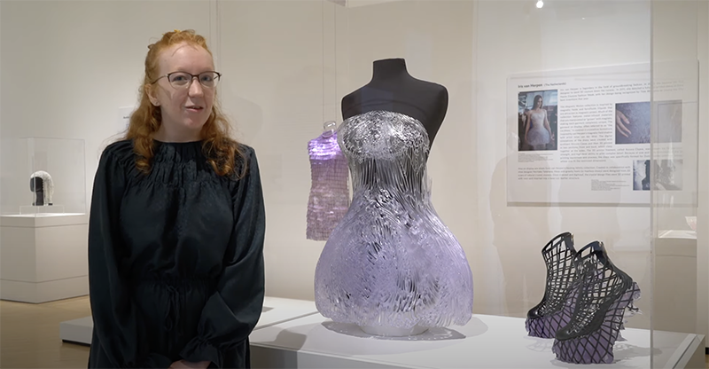 Iris van Herpen Dress and Heels