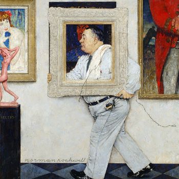 Norman Rockwell (American, 1894-1978), Framed, 1946, Oil and graphite on canvas and wood, Taubman Museum of Art, Acquired with funds provided by the Horace G. Fralin Charitable Trust, 2003.001