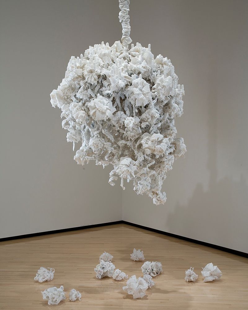 Petah Coyne (American, Born 1953), Atlanta Gal, 1996-1997, Melt resistant wax over candles, ribbon, and steel, Partially acquired with funds provided by the Cherry Hill Endowment and by the Estate of Mary Ella Eckman