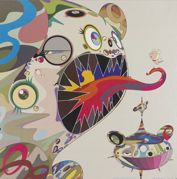 Takashi Murakami (Japanese, born 1962), Homage to Francis Bacon (George Dyer), edition 19/300, 2004, lithograph, 26 3/4 x 26 3/4 in., 2005.190