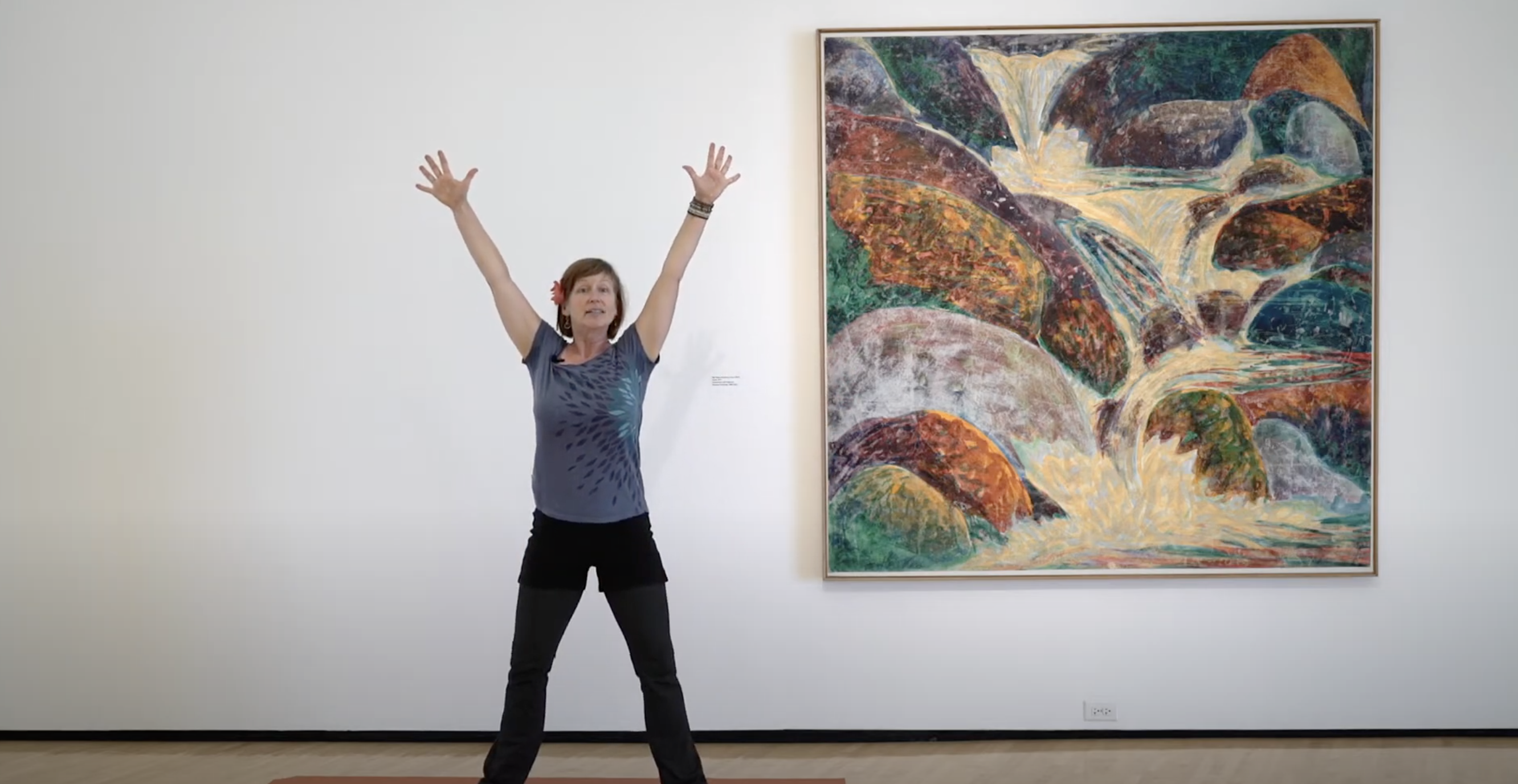 Tai Chi Yoga Flow Inspired by the Painting Flume by Artist Ray Kass