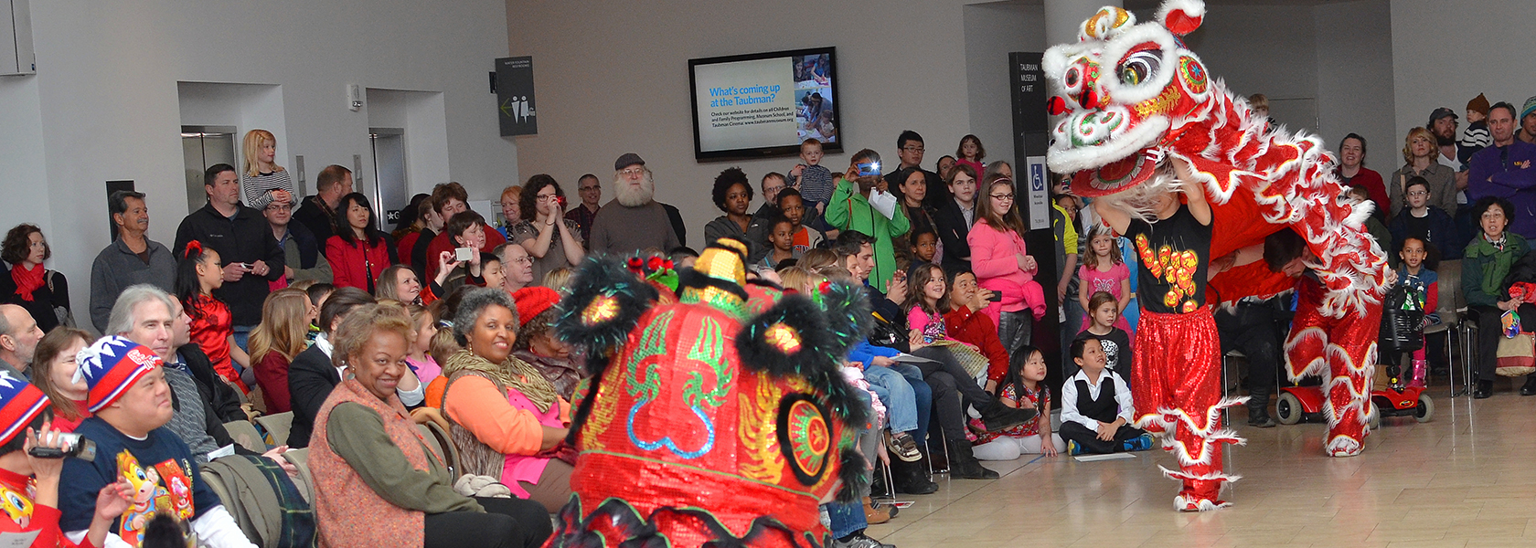 Lion dance performance