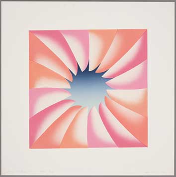 Judy Chicago (American, born 1939), Through the Flower 3, 1972, lithograph, edition 8/10, published by Tamarind Institute, Albuquerque, New Mexico, Collection of the Jordan Schnitzer Family Foundation
