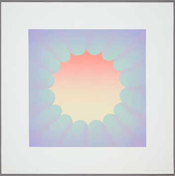 Judy Chicago (American, born 1939), Through the Flower 4, 1972, lithograph, edition 8/10, published by Tamarind Institute, Albuquerque, New Mexico, Collection of the Jordan Schnitzer Family Foundation