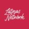 Latinas Network written in white script on a hot pink background