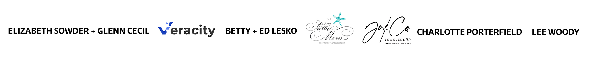 Sponsor names and logos