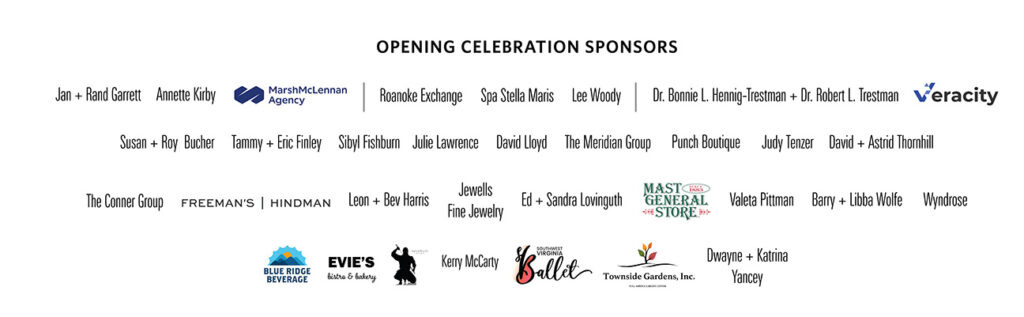 Sponsor names and logos