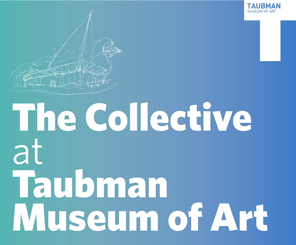 text The Collective at Taubman Museum of Art with building sketch