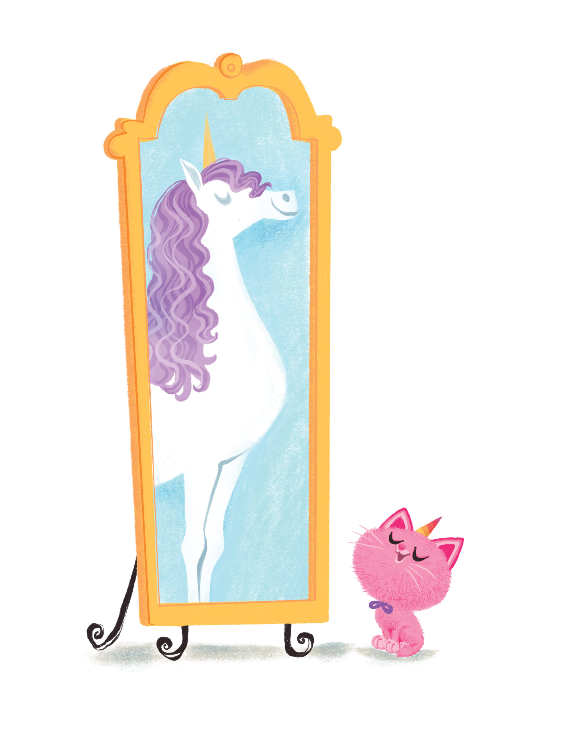 LeUyen Pham (Vietnamese-American, born 1973), Itty-Bitty Kitty-Corn, 2021. Giclee print of digital illustration ©  2021 LeUyen Pham