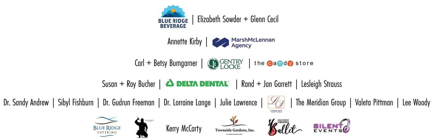 Sponsor names and logos