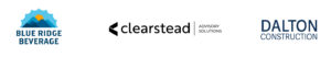 Blue Ridge Beverage, Clearstead Advisors, Dalton Construction logos