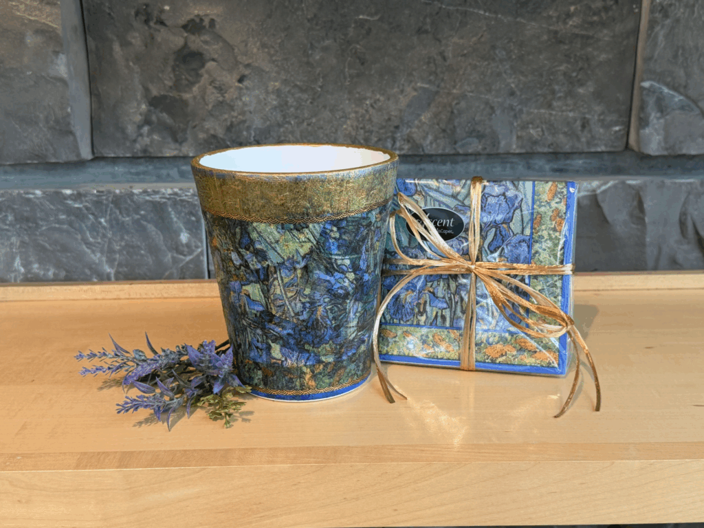 Mother's Day Tiffany Inspired Collage Flower Pot